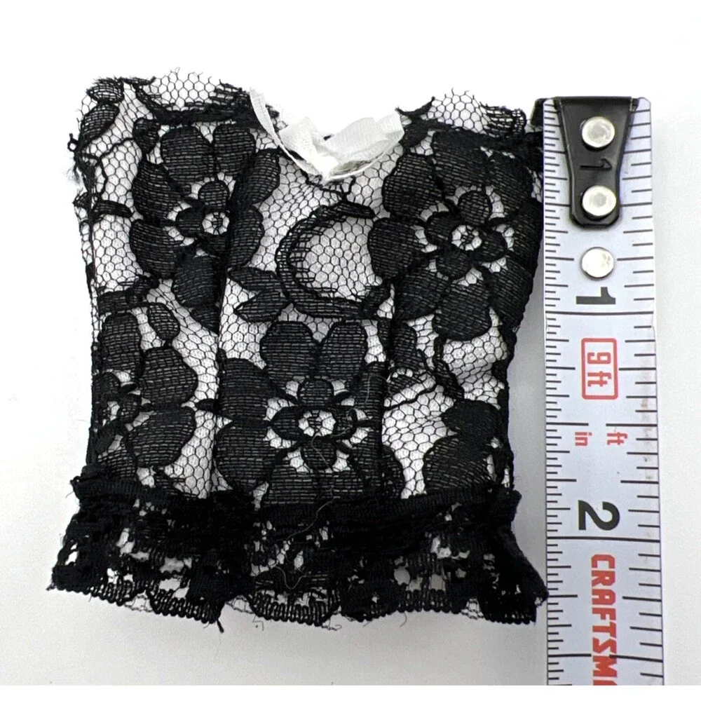 Vintage Barbie Lot of 6 Black/White: Black Lace Lingerie Outfits, Plus More!